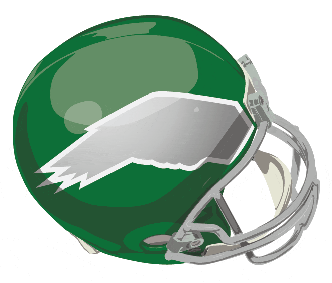 Philadelphia Eagles 1974-1995 Helmet t shirt iron on tranfers